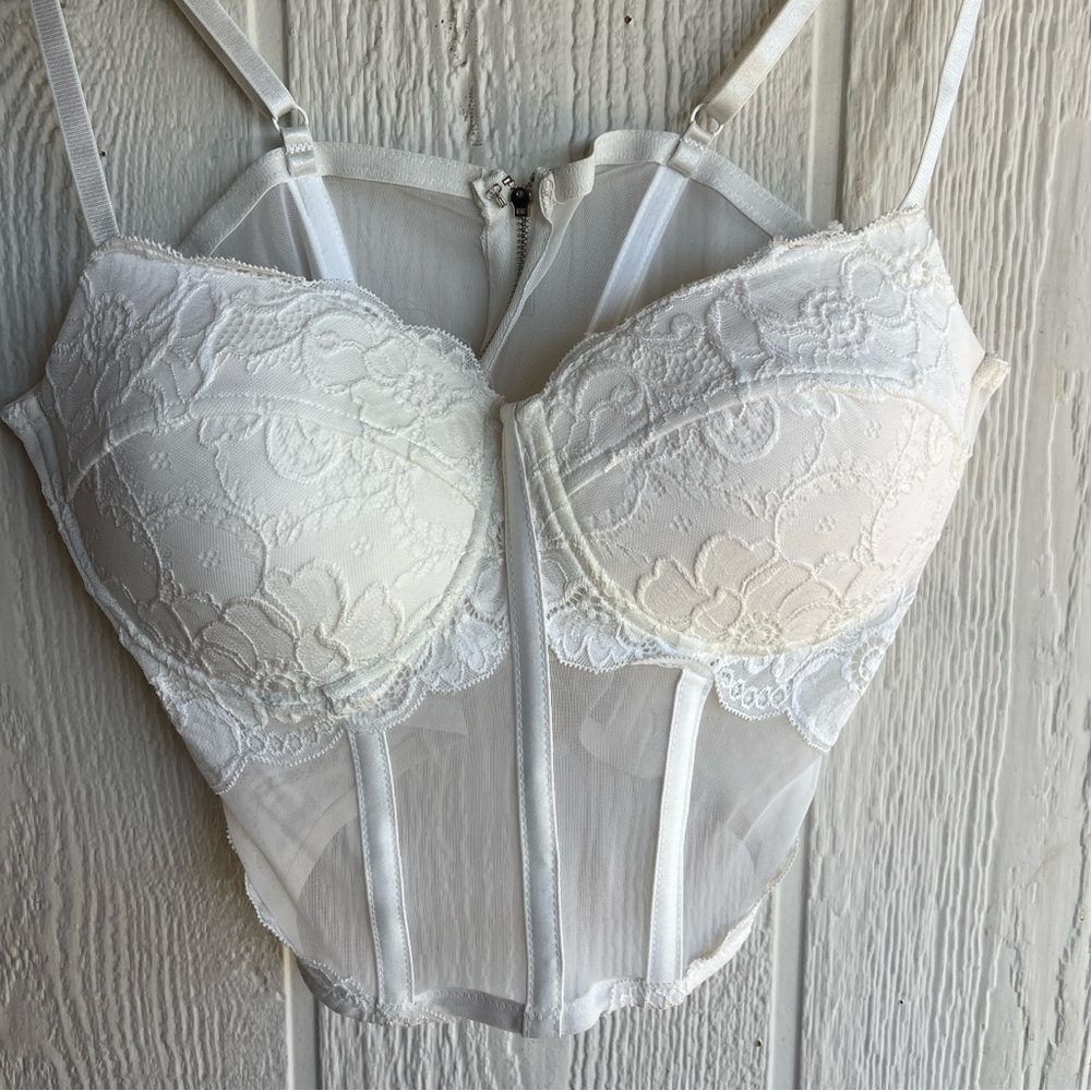 cute white corset